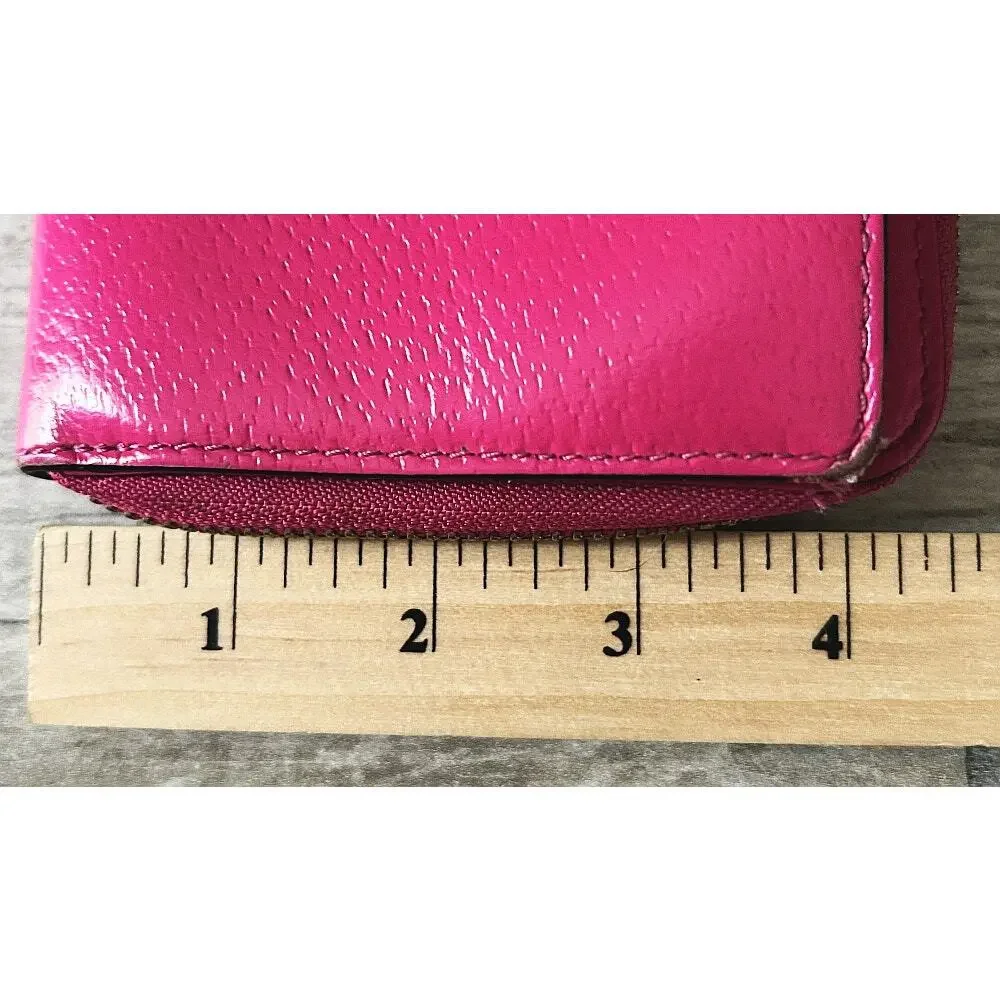 Kate Spade Layton Wellesley Leather Wallet Wristlet Hot Pink